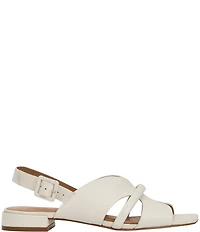Andre Assous Journee Leather Square Toe Slingback Sandals
