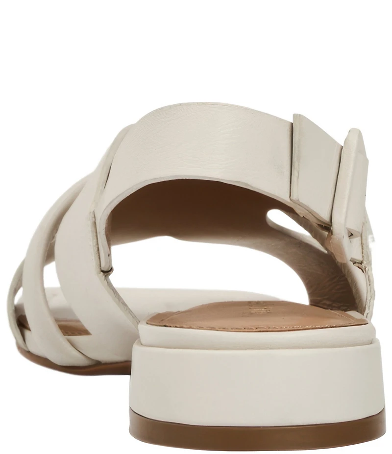 Andre Assous Journee Leather Square Toe Slingback Sandals