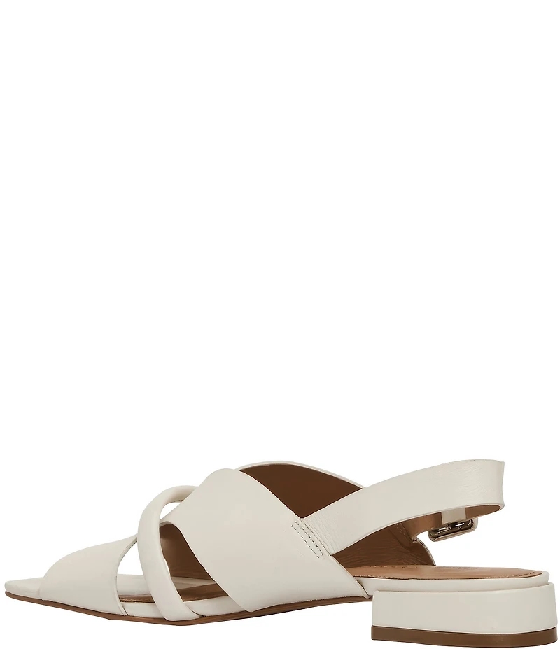 Andre Assous Journee Leather Square Toe Slingback Sandals
