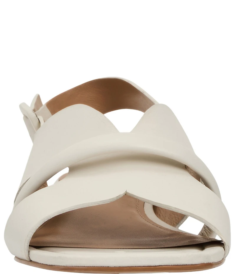 Andre Assous Journee Leather Square Toe Slingback Sandals