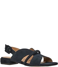 Andre Assous Journee Suede Square Toe Slingback Sandals