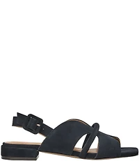 Andre Assous Journee Suede Square Toe Slingback Sandals