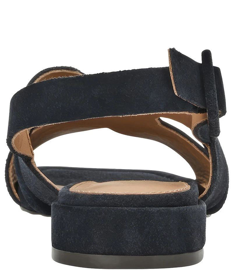 Andre Assous Journee Suede Square Toe Slingback Sandals