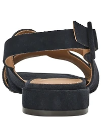 Andre Assous Journee Suede Square Toe Slingback Sandals