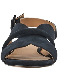 Andre Assous Journee Suede Square Toe Slingback Sandals