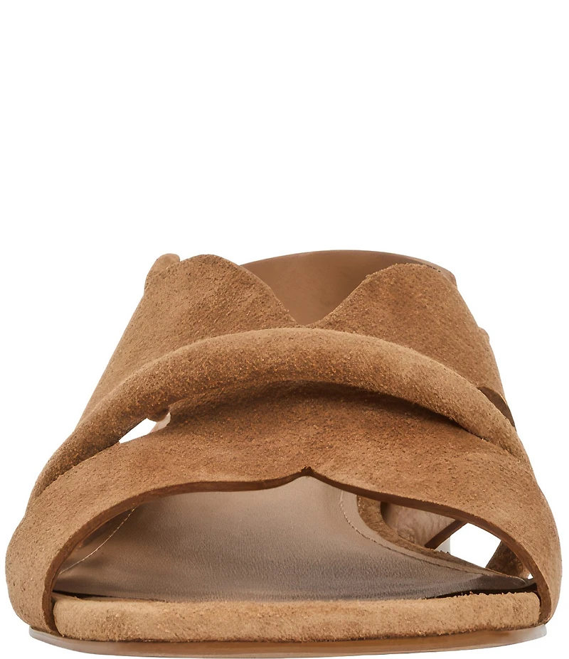 Andre Assous Journee Suede Square Toe Slingback Sandals