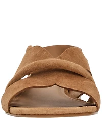 Andre Assous Journee Suede Square Toe Slingback Sandals