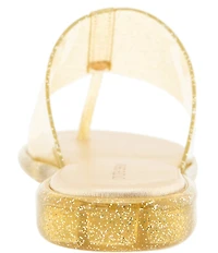 Andre Assous Naama Glitter Jelly Thong Flat Sandals