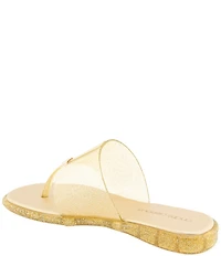 Andre Assous Naama Glitter Jelly Thong Flat Sandals