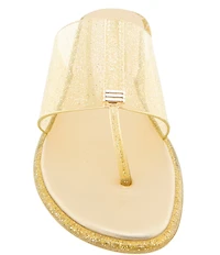 Andre Assous Naama Glitter Jelly Thong Flat Sandals