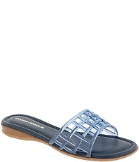 Andre Assous Nabil Caged Jelly Flat Slide Sandals