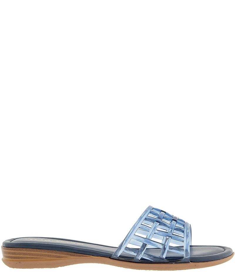 Andre Assous Nabil Caged Jelly Flat Slide Sandals