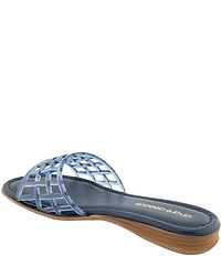Andre Assous Nabil Caged Jelly Flat Slide Sandals