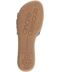 Andre Assous Nabil Caged Jelly Flat Slide Sandals