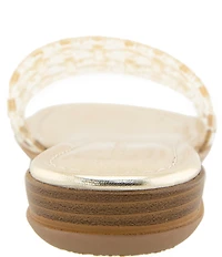 Andre Assous Nabil Caged Jelly Flat Slide Sandals