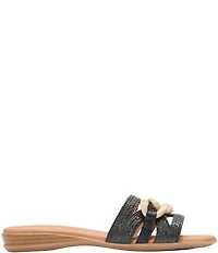 Andre Assous Neela Raffia Resin Chain Slide Sandals
