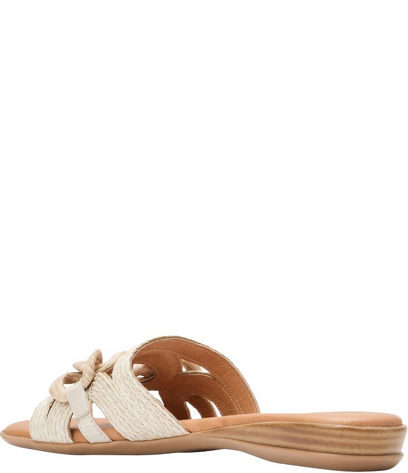 Andre Assous Neela Raffia Resin Chain Slide Sandals