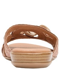 Andre Assous Neela Raffia Resin Chain Slide Sandals