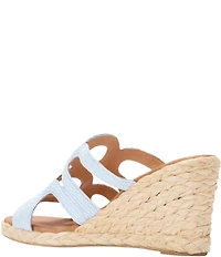 Andre Assous Neena Raffia Espadrille Wedge Slide Sandals