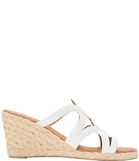Andre Assous Neena Raffia Espadrille Wedge Slide Sandals