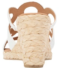 Andre Assous Neena Raffia Espadrille Wedge Slide Sandals
