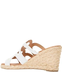 Andre Assous Neena Raffia Espadrille Wedge Slide Sandals