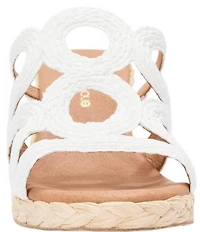 Andre Assous Neena Raffia Espadrille Wedge Slide Sandals