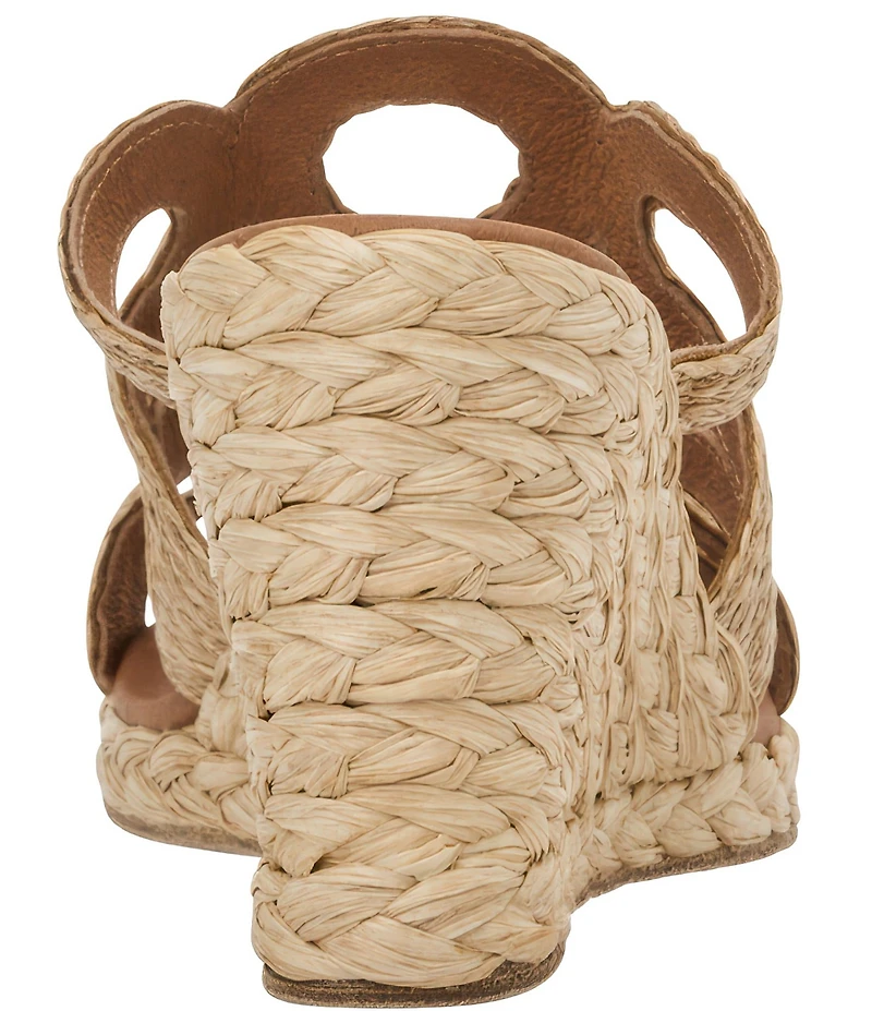 Andre Assous Neena Raffia Espadrille Wedge Slide Sandals