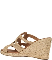 Andre Assous Neena Raffia Espadrille Wedge Slide Sandals