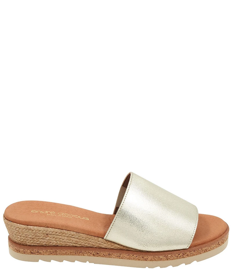 Andre Assous Nessie Elastic Banded Espadrille Wedge Sandals