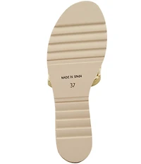 Andre Assous Nessie Raffia Wedge Slide Sandals