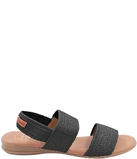 Andre Assous Nigella Woven Stretch Raffia Sandals