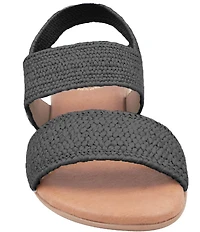 Andre Assous Nigella Woven Stretch Raffia Sandals