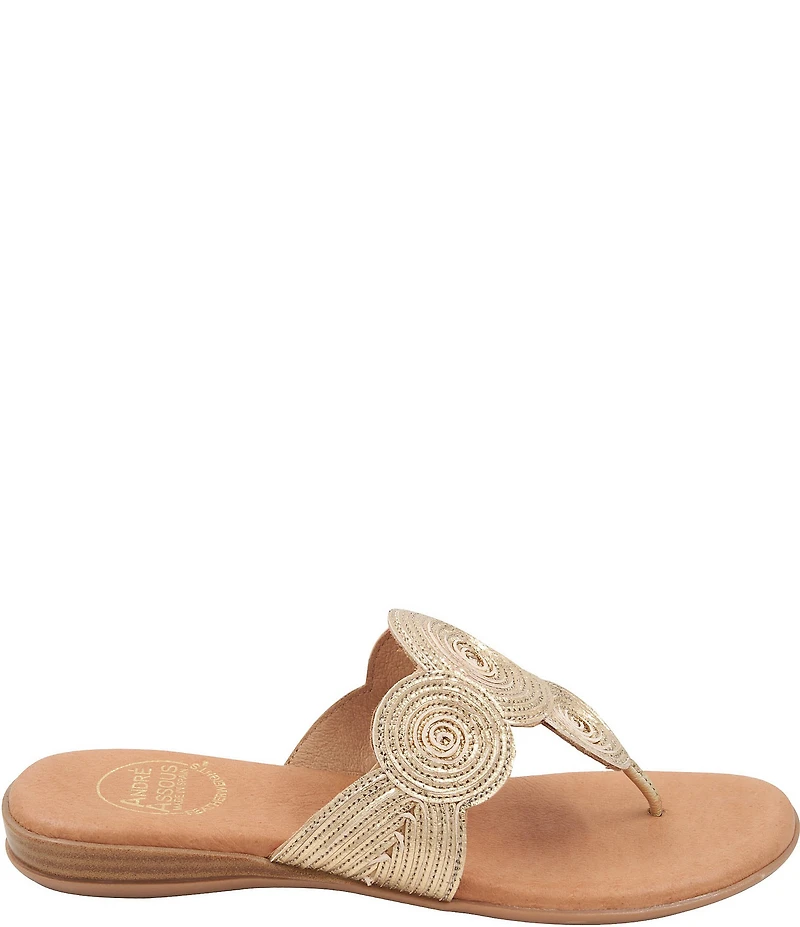 Andre Assous Nikky Textile Thong Sandals