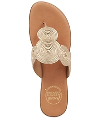Andre Assous Nikky Textile Thong Sandals