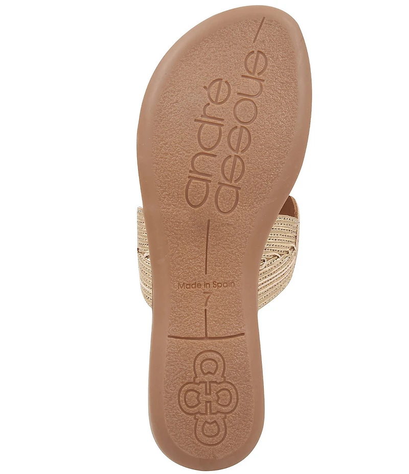 Andre Assous Nikky Textile Thong Sandals