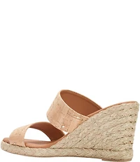Andre Assous Nolita Cork Espadrille Wedge Slide Sandals