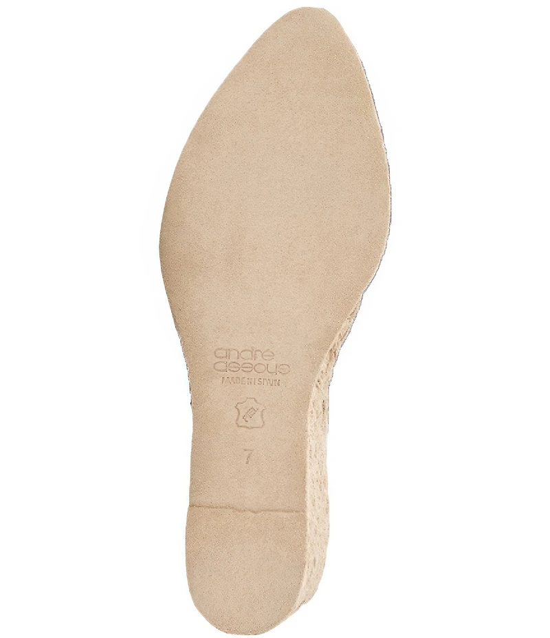 Andre Assous Nolita Cork Espadrille Wedge Slide Sandals