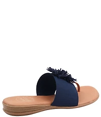 Andre Assous Novalee Featherweight Elastic Leather Fringe Thong Sandals