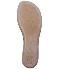 Andre Assous Novalee Featherweight Elastic Leather Fringe Thong Sandals