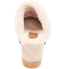 Andre Assous Olivia Faux Shearling Suede Clogs