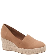 Andre Assous Patti Canvas Platform Wedge Slip On Espadrilles