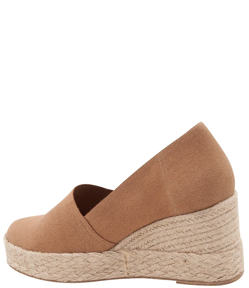 Andre Assous Patti Canvas Platform Wedge Slip On Espadrilles
