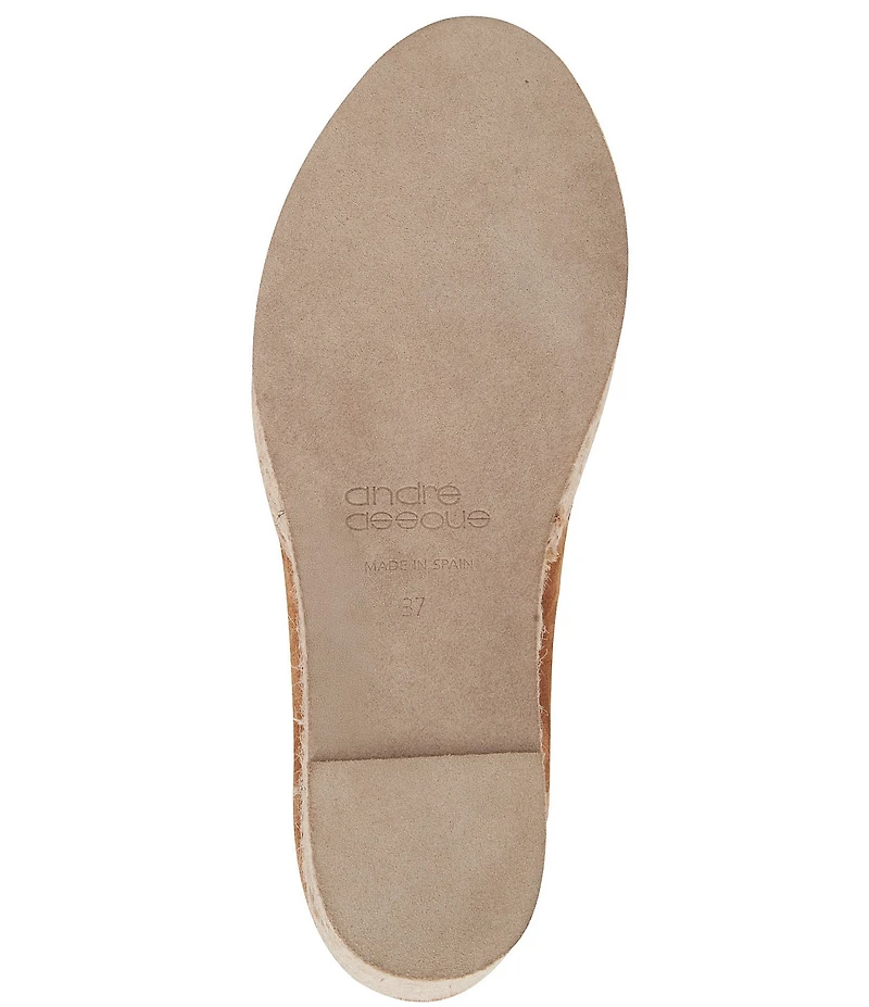 Andre Assous Patti Suede Platform Wedge Slip On Espadrilles