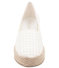 Andre Assous Patti Woven Raffia Platform Wedge Slip On Espadrilles