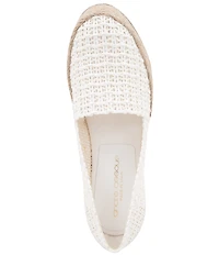 Andre Assous Patti Woven Raffia Platform Wedge Slip On Espadrilles