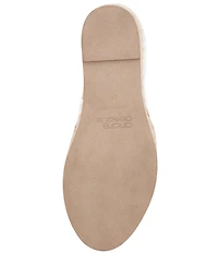 Andre Assous Patti Woven Raffia Platform Wedge Slip On Espadrilles