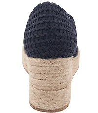 Andre Assous Patti Woven Canvas Platform Wedge Slip On Espadrilles