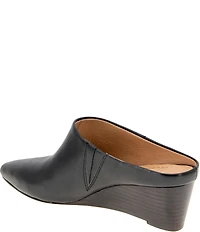 Andre Assous Wyatt Leather Wedge Mules
