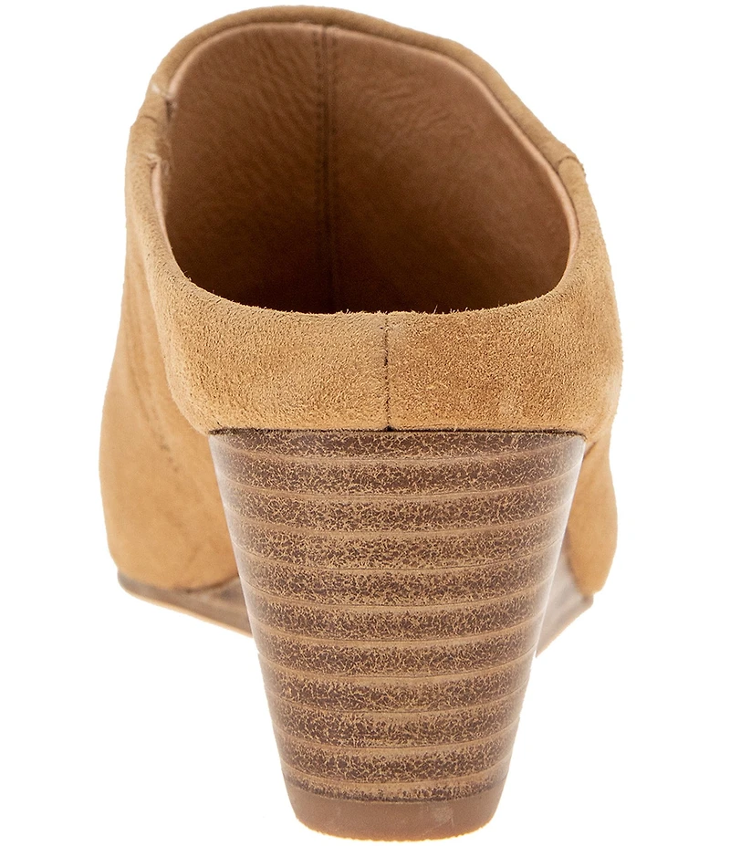 Andre Assous Wyatt Suede Wedge Mules